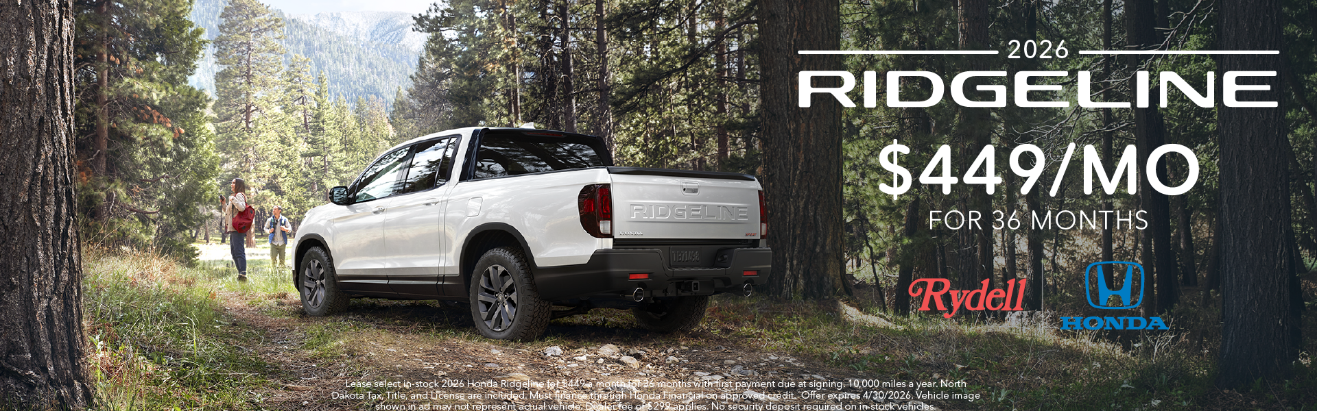 April Lease Ridgeline