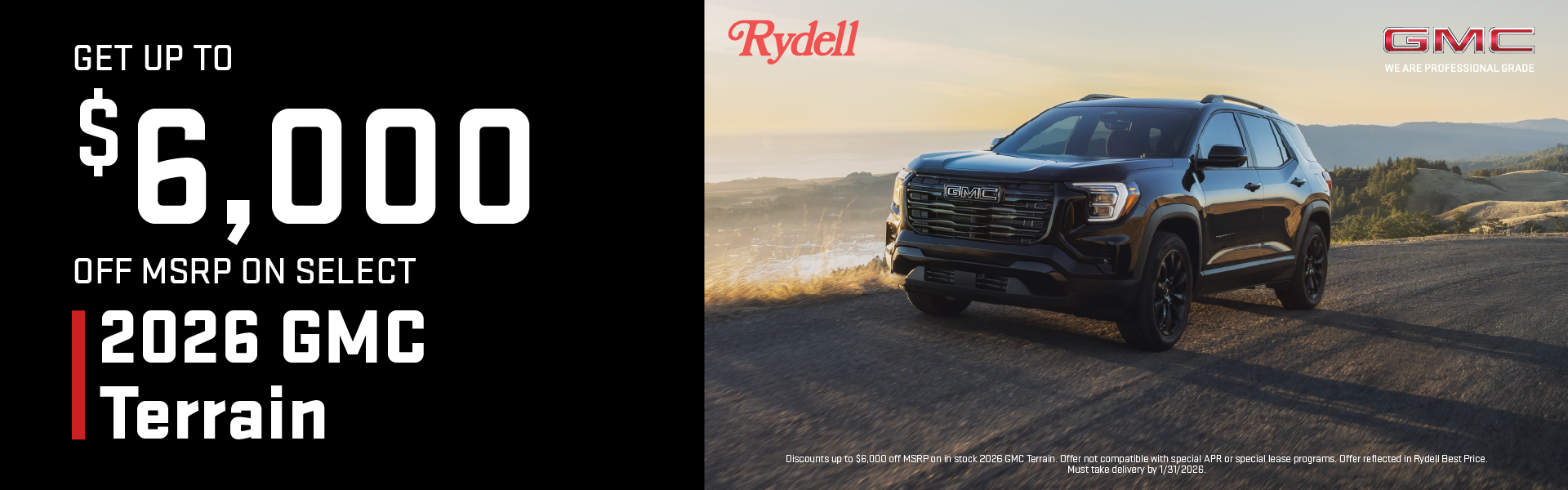 $6,000 OFF MSRP Terrain