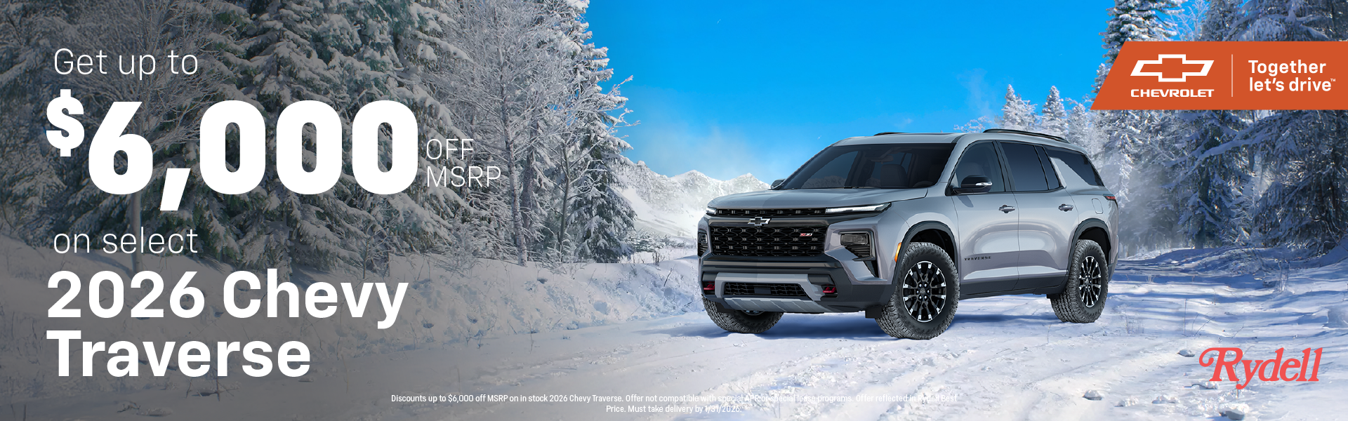 Traverse $6,000 OFF MSRP